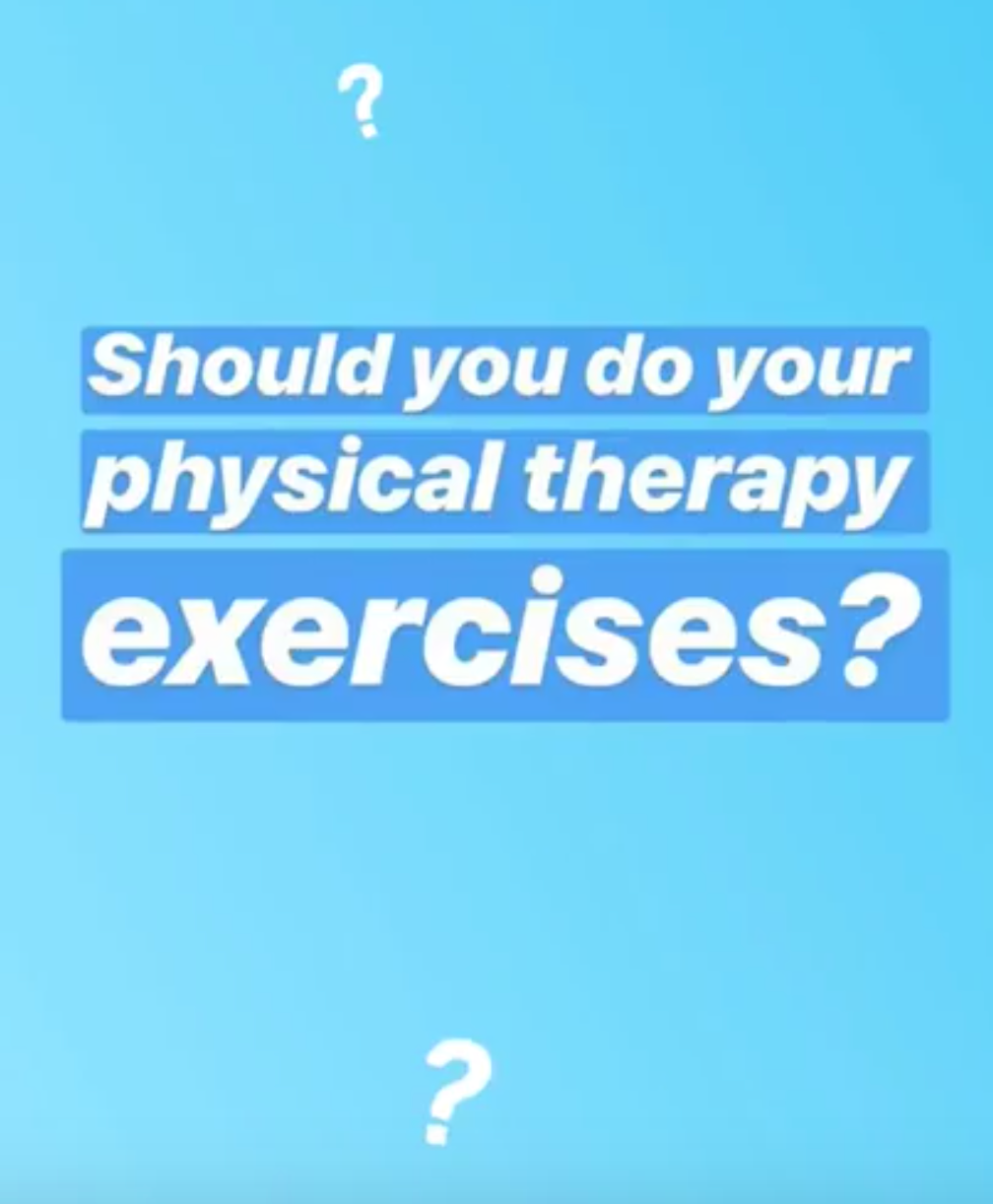 How Long Should You Do Your PT Exercises For?